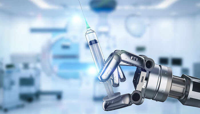 drug research using AI & robotics